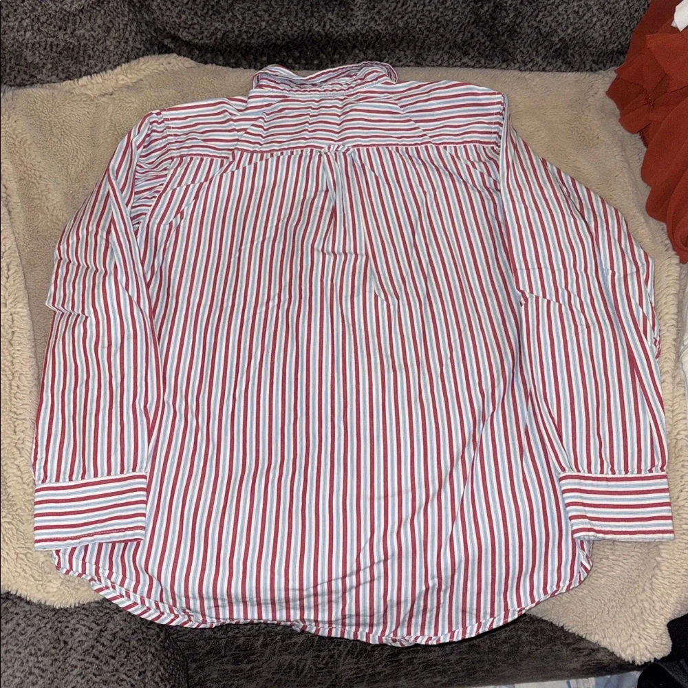 Lot of The Children's Place Boys Striped Oxford Button Up Shirts, Large (10/12)
